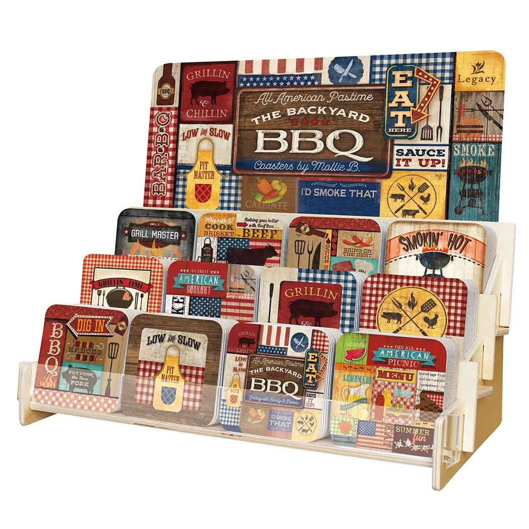 Coaster Collection-Backyard BBQ (12 Coasters In 12 Designs) (Display ORD SPY#120359)