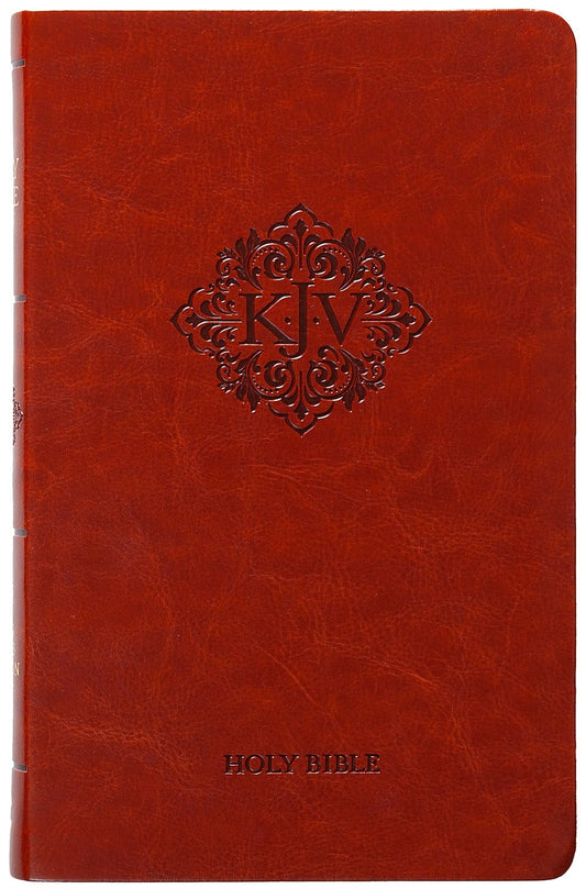 KJV Holy Bible/Personal Size-Caramel Faux Leather