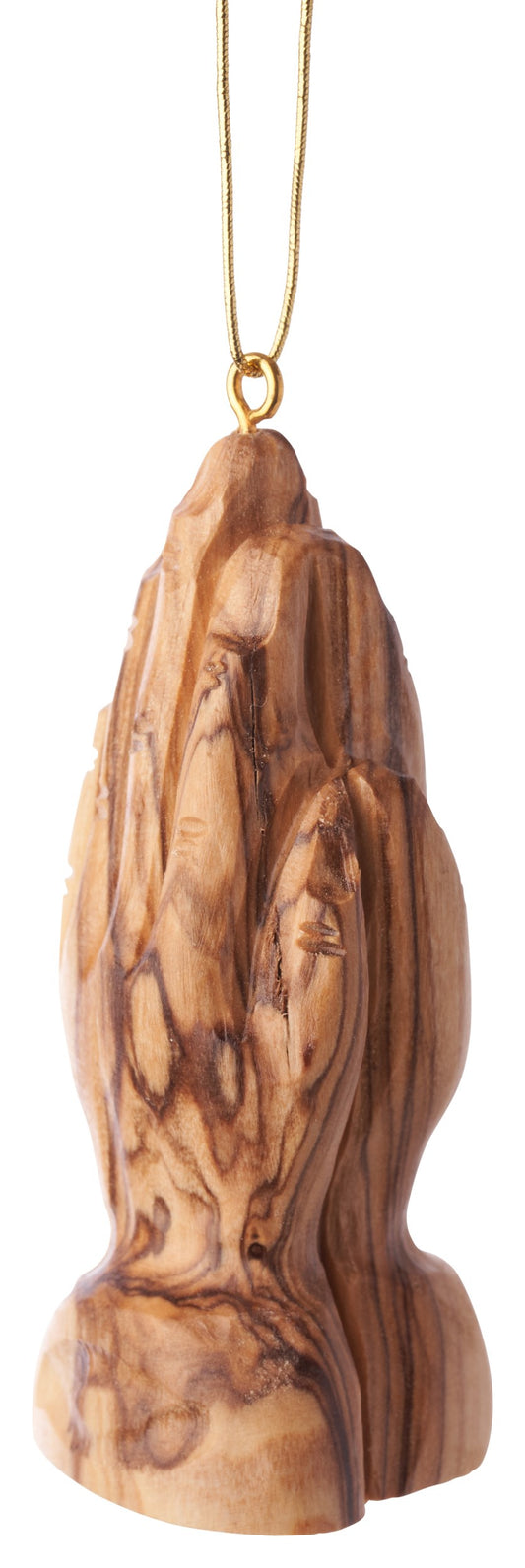 Ornament-Olive Wood-Praying Hands (3")