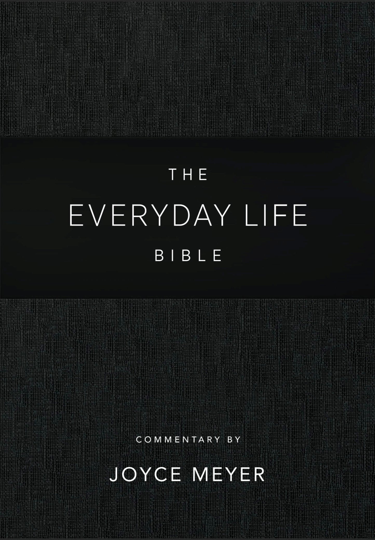 Amplified The Everyday Life Bible-Black LeatherLuxe