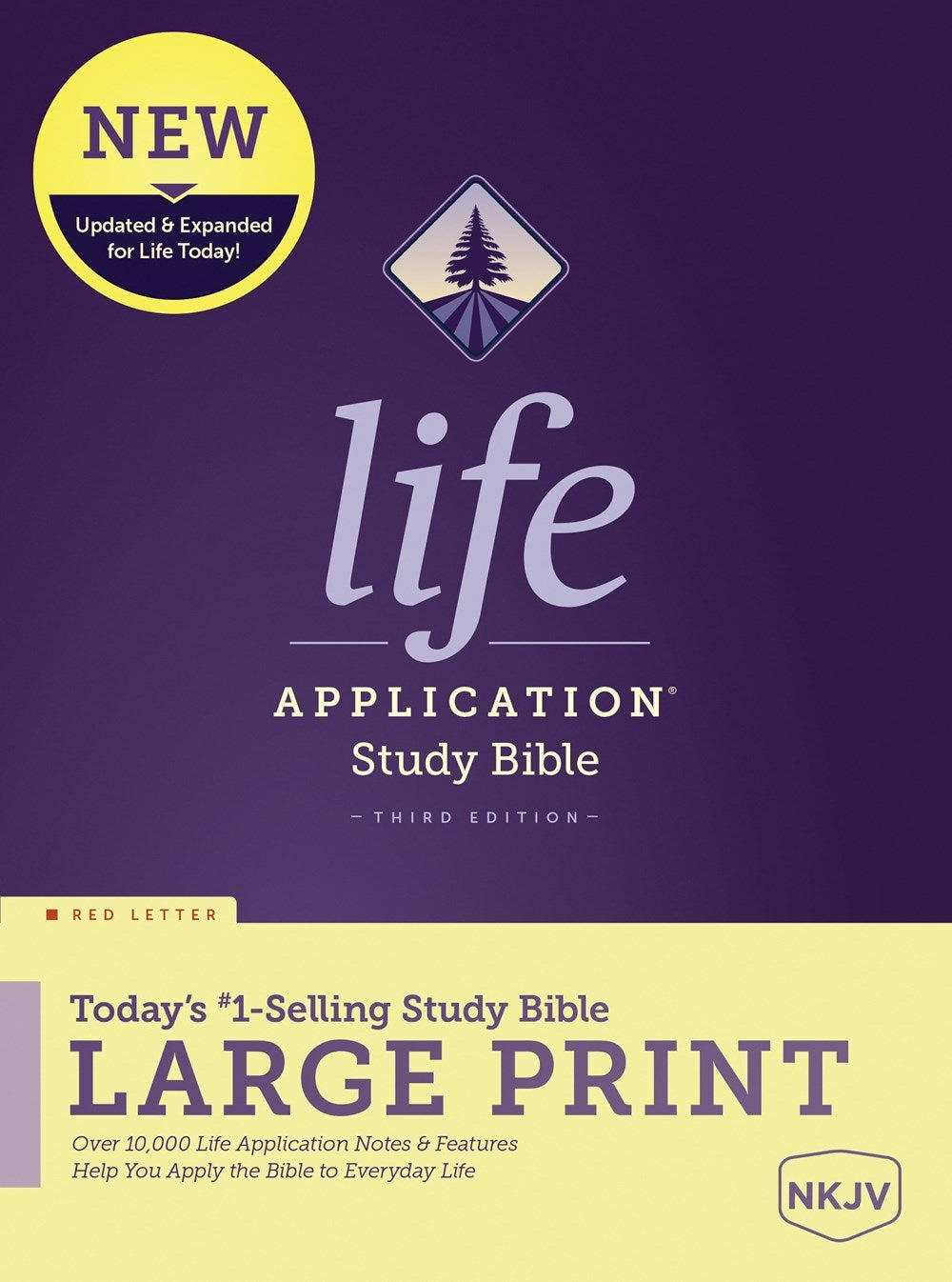 NKJV Life Application Study Bible/Large Print (Third Edition)-Hardcover