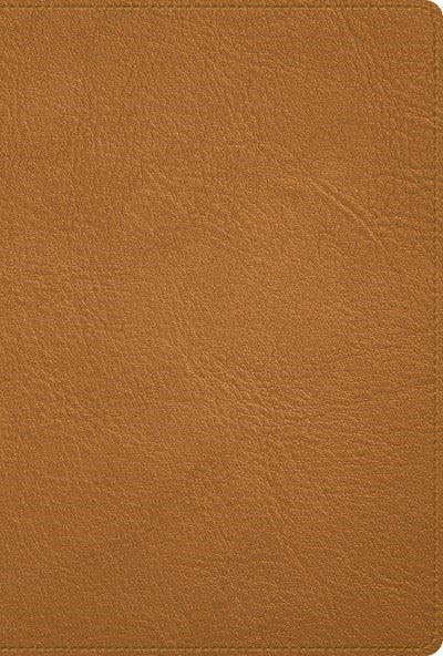 RVR 1960 Deluxe Bible (Holman Handcrafted Collection) (Biblia Deluxe)-Caramel Premium Goatskin