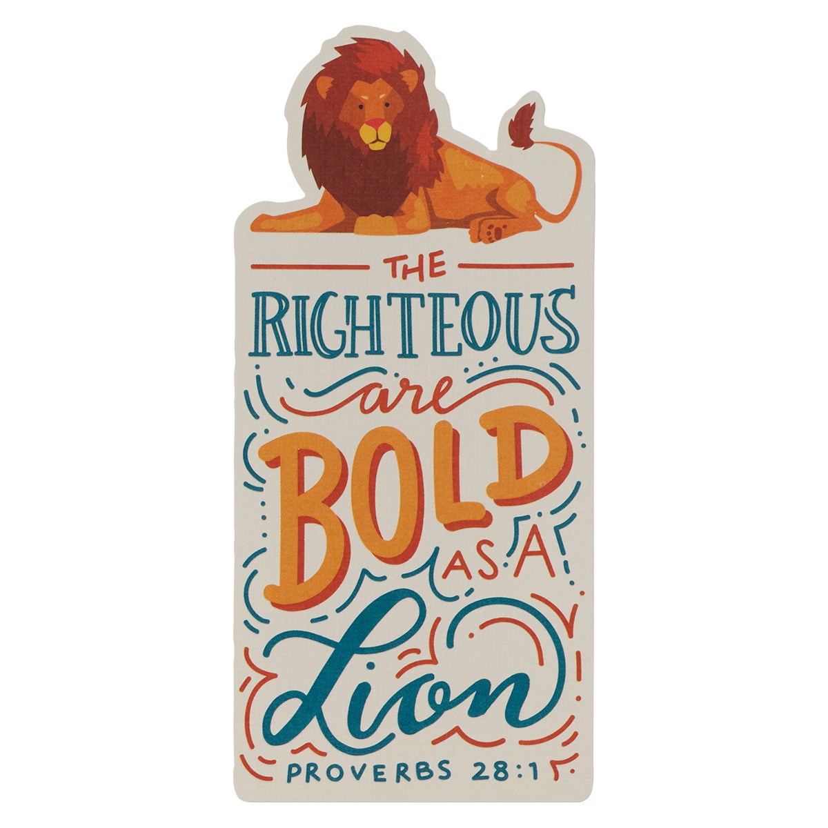 Bookmark-Bold As A Lion-Proverbs 28:1-Yellow