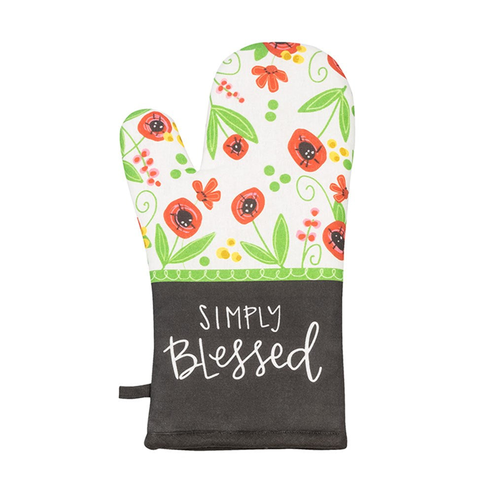 Oven Mitt-Simply Blessed (15 x 6)