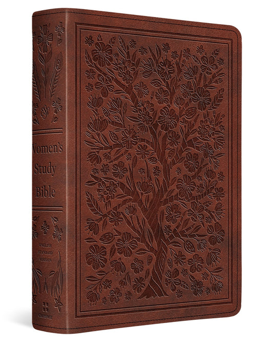 ESV Women's Study Bible-Tan  Almond Tree Design TruTone