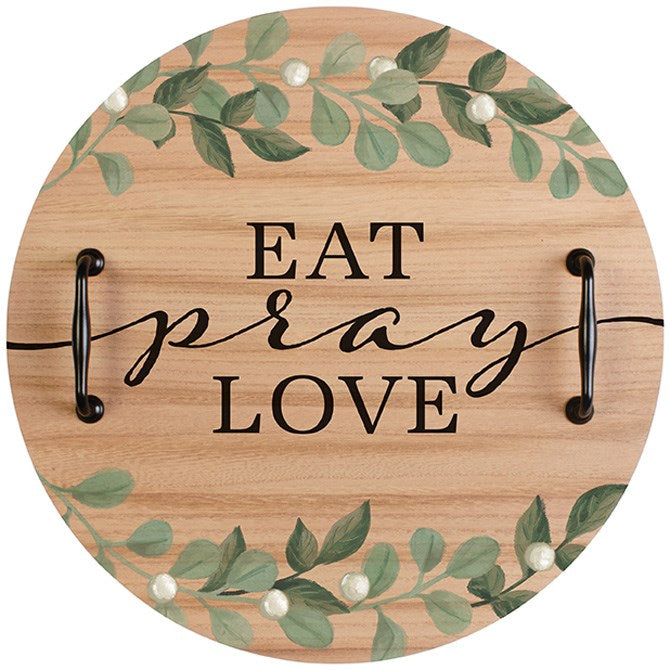 Tray-Eat Pray Love (17"D) (Pack Of 2)