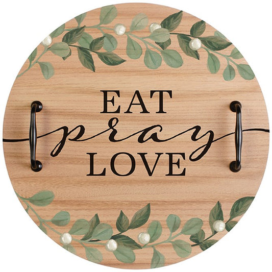 Tray-Eat Pray Love (17"D) (Pack Of 2)