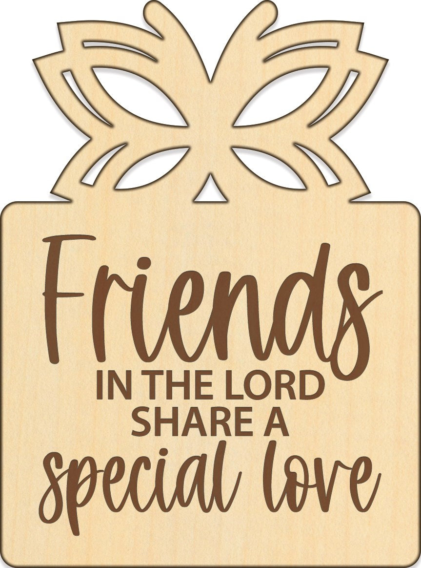 Magnet-Wood Workz-Friends In The Lord (3" x 4")