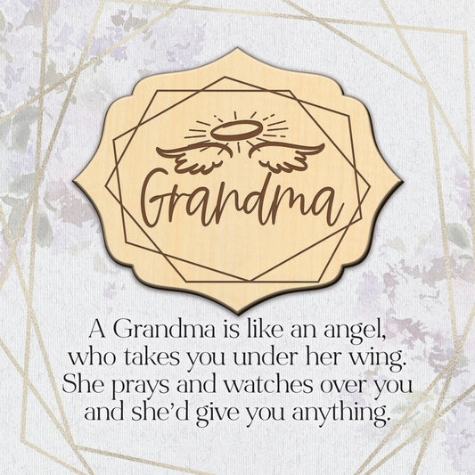 Plaque-Meadow Wood-Grandma (6 x 6)