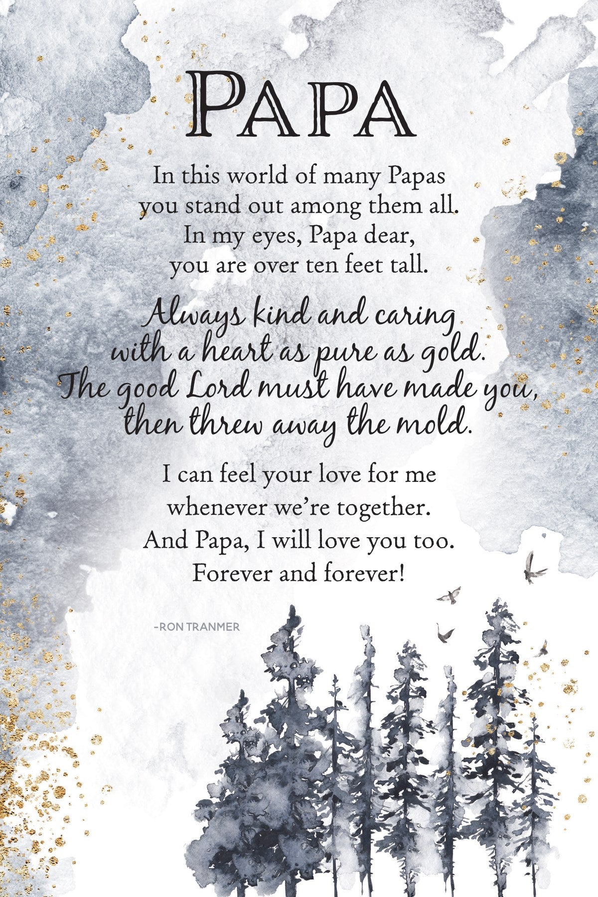 Plaque-Heaven Sent-Papa (6 x 9)