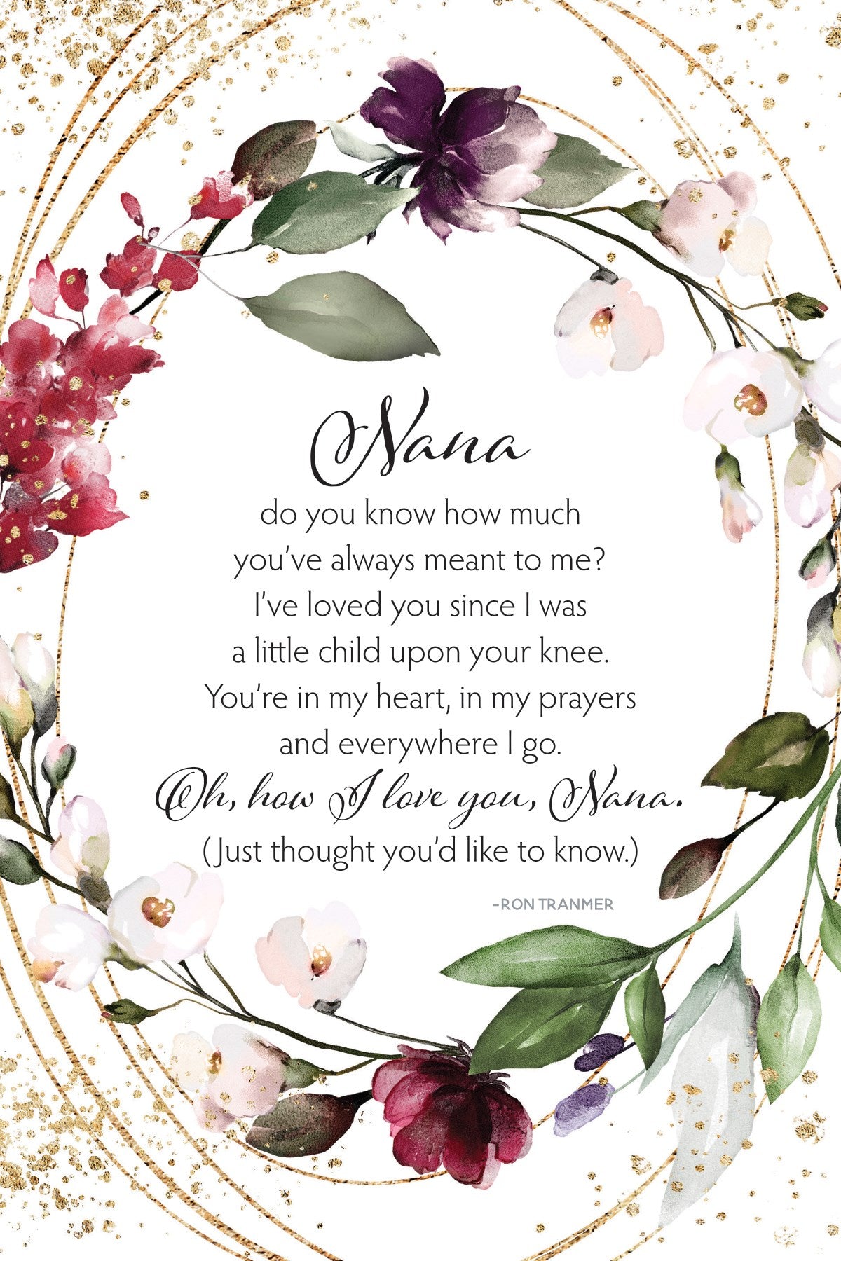 Plaque-Heaven Sent-Nana Do You Know (6 x 9)