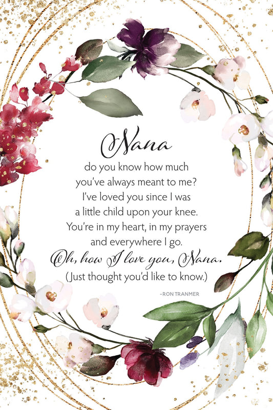 Plaque-Heaven Sent-Nana Do You Know (6 x 9)