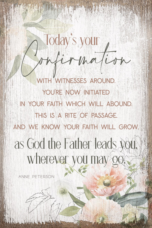 Plaque-Timeless Sentiments-Confirmation (6 x 9)