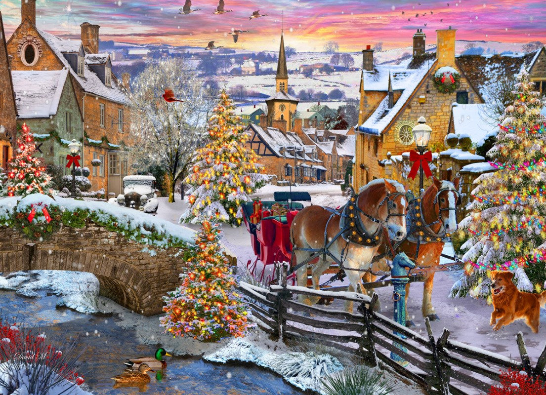 Jigsaw Puzzle-Vintage Christmas (1000 Pieces)