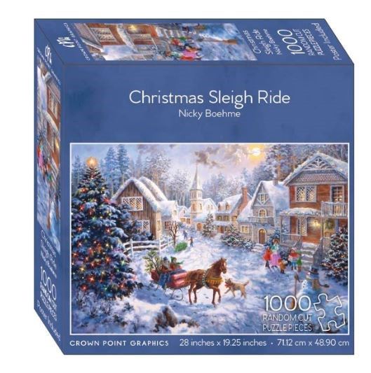 Jigsaw Puzzle-Christmas Sleigh Ride (500 Pieces)