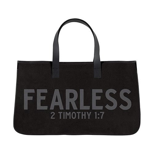 Canvas Tote-Fearless (20" x 11" w/6"Gusset)