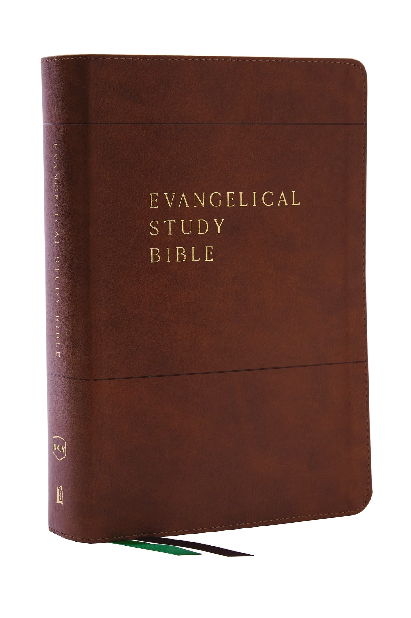 NKJV Evangelical Study Bible (Comfort Print)-Brown Leathersoft