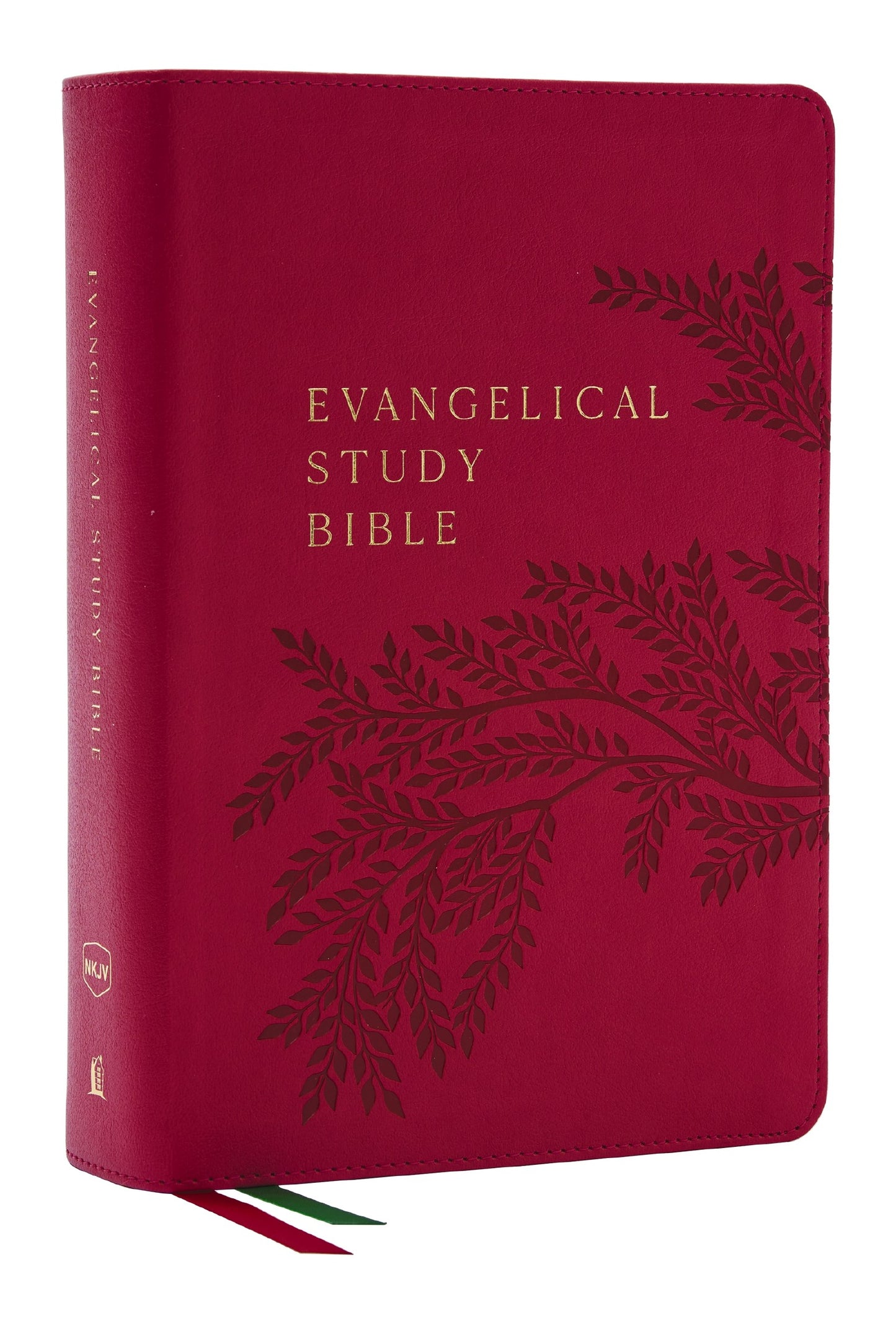 NKJV Evangelical Study Bible (Comfort Print)-Rose Leathersoft