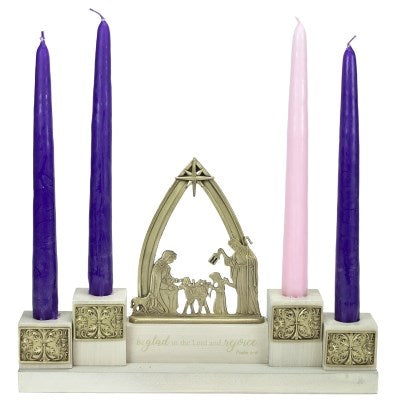 Advent Candle Holder-Holy Family