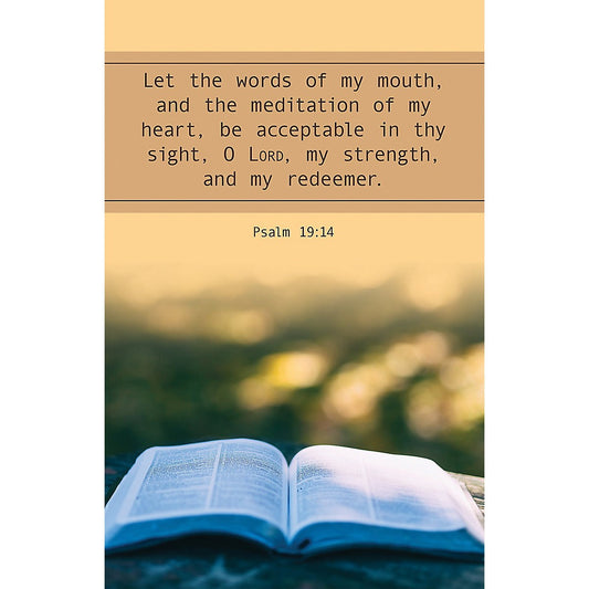 Bulletin-Let The Words Of My Mouth (Psalm 19:14  KJV) (Pack Of 100)