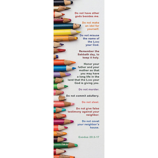 Bookmark-10 Commandments For Kids (Pack Of 25)