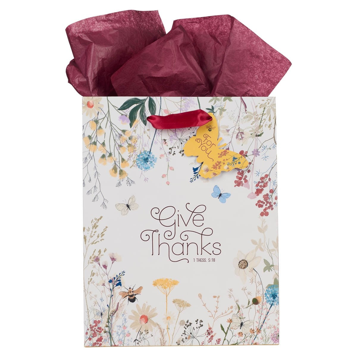 Gift Bag-Medium-Give Thanks 1 Thess. 5:18