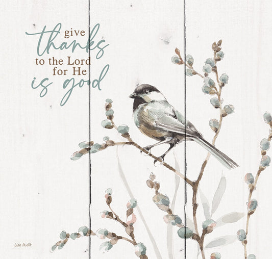 Pallet Decor-Give Thanks To The Lord For He Is Good (10.5 x 10)