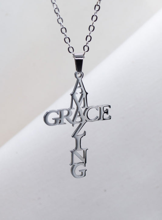 Necklace-Eden Merry-Amazing Grace Cross