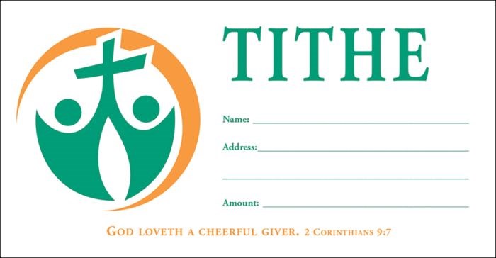 Offering Envelope-Tithe: God Loveth A Cheerful Giver (2 Corinthians 9:7) (Pack Of 100)