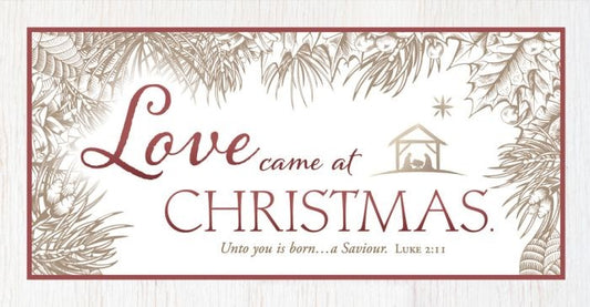 Offering Envelope-Love Came Down At Christmas (Luke 2:11  KJV) (Pack Of 100)