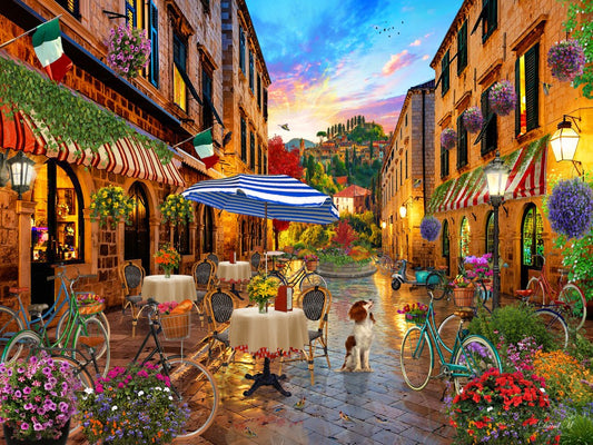 Jigsaw Puzzle-Biking Through Italy (550 Pieces)