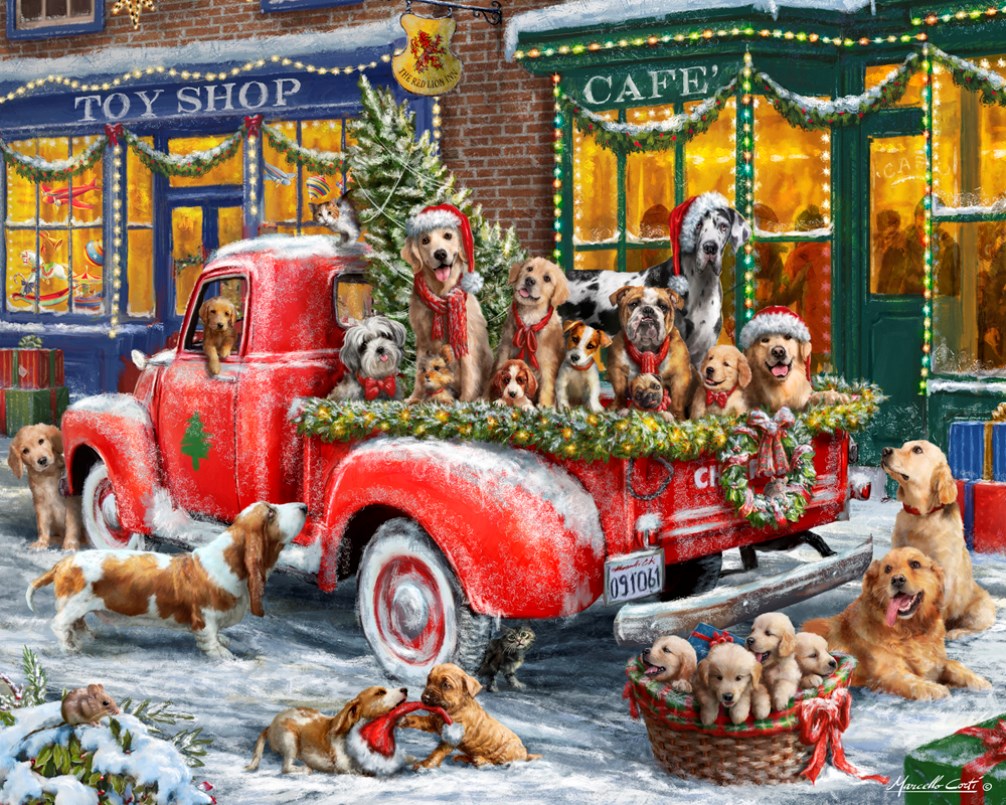 Jigsaw Puzzle-Doggone Christmas (1000 Pieces)