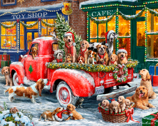 Jigsaw Puzzle-Doggone Christmas (1000 Pieces)