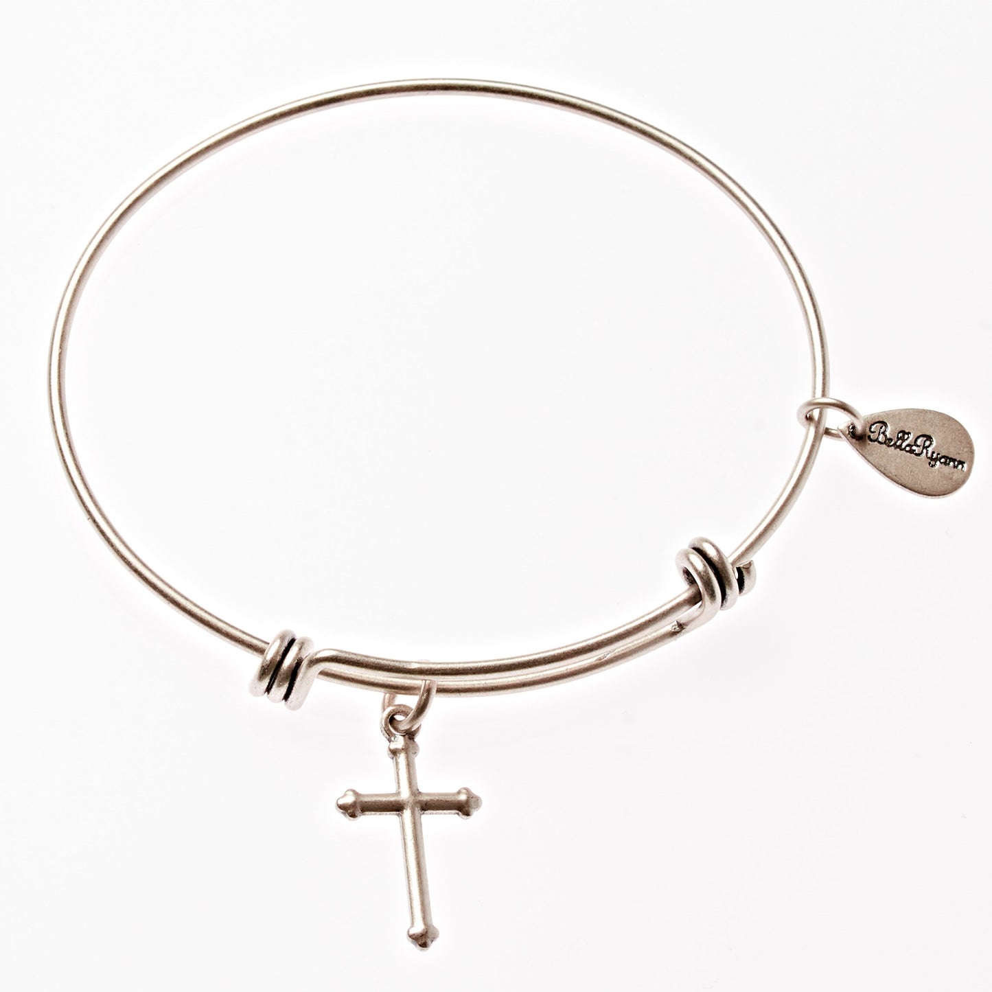 Bracelet-Silver Cross-Bangle