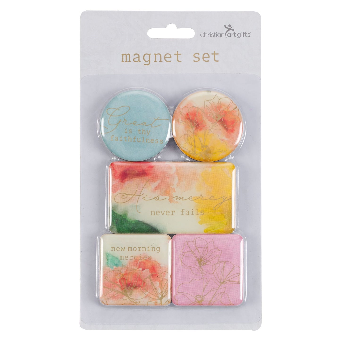 Magnet Set-Watercolor & Florals (Set Of 4)