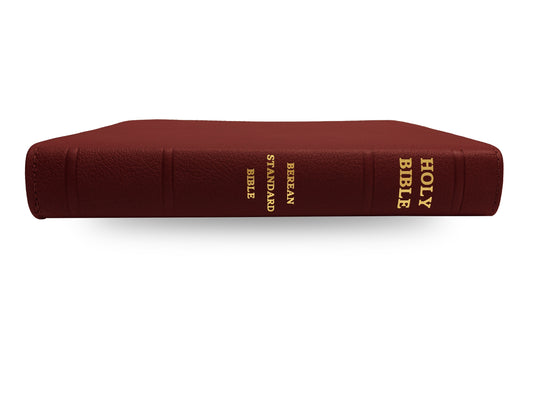 Holy Bible  Berean Standard Bible - Genuine Leather - Tosca Cowhide Garnet