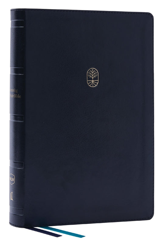 NKJV Encountering God Study Bible (Comfort Print)-Black Leathersoft