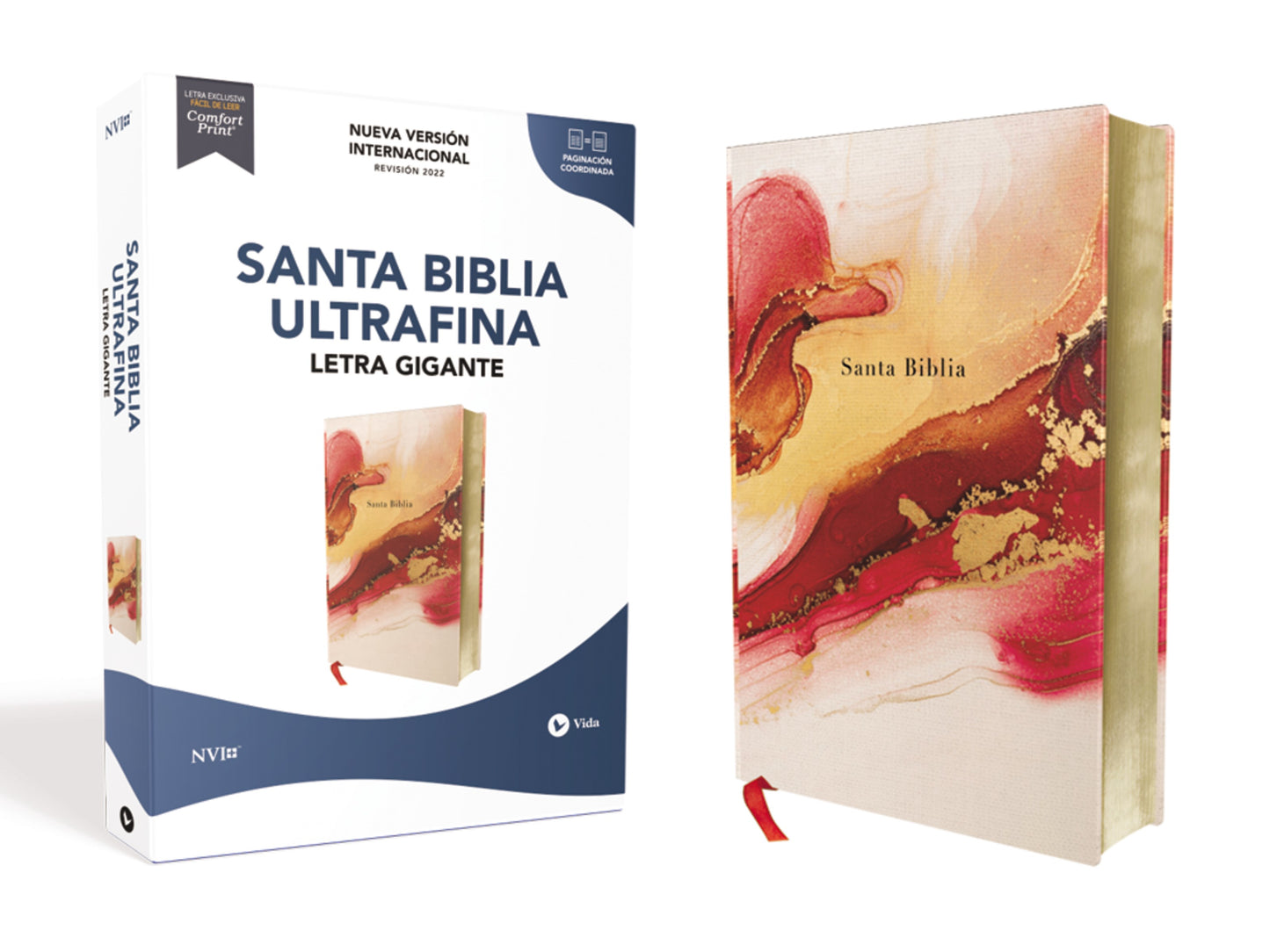 NVI Giant Print Bible (Revised Text 2022) (Santa Biblia  Letra Gigante)-Floral Hardcover