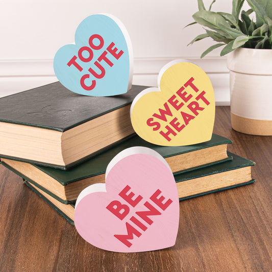 Candy Heart Shape-Be Mine Assortment (3.25 x 3.5) (Set Of 3)