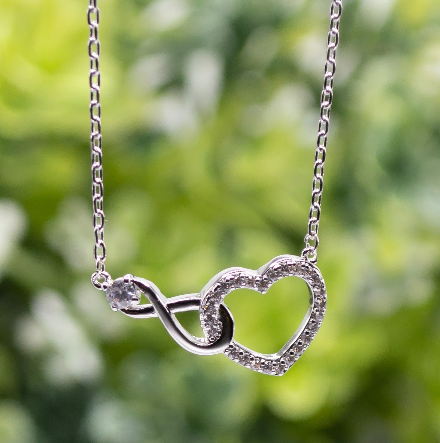 Necklace-Eden Merry-Infinity Heart-Silver