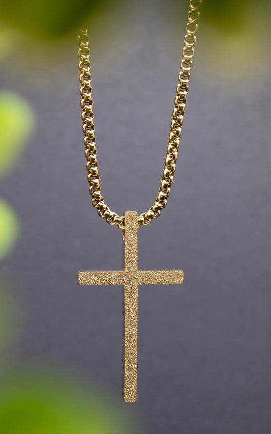 Necklace-Eden Merry-Sparkle Cross-Gold