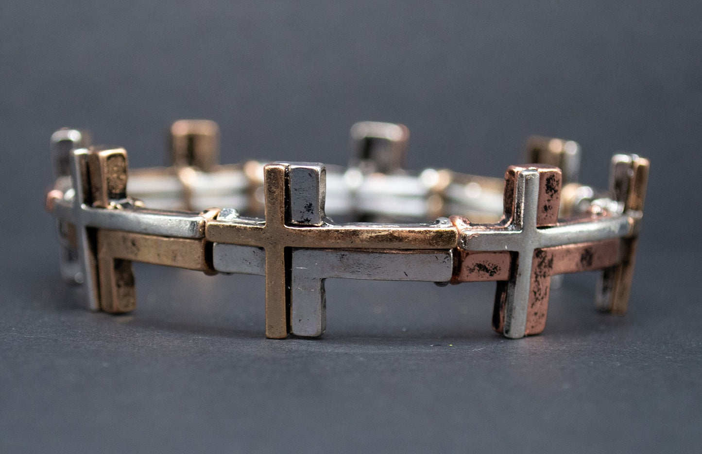 Bracelet-Eden Merry-Crosses-Metal