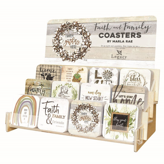 Coaster Collection-Faith And Family (12 Coasters In 12 Designs) (Display ORD SPY#120359)