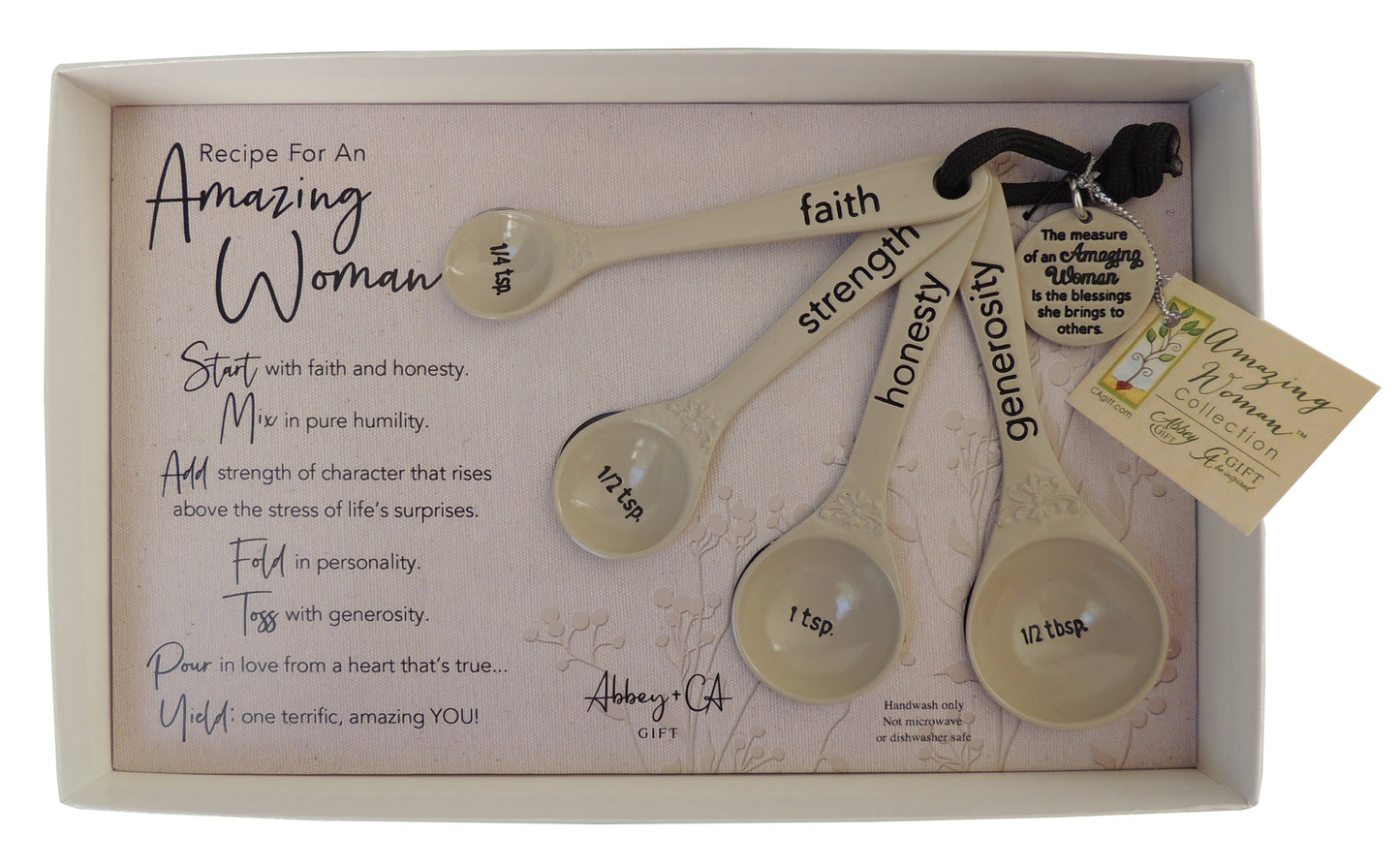 Measuring Spoons-Amazing Woman (Set Of 4)