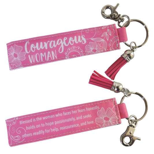 Wristlet Lanyard-Courageous Woman