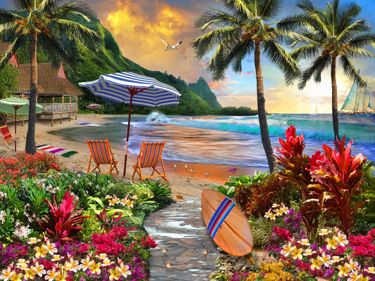 Jigsaw Puzzle-Hawaiian Life (550 Pieces)