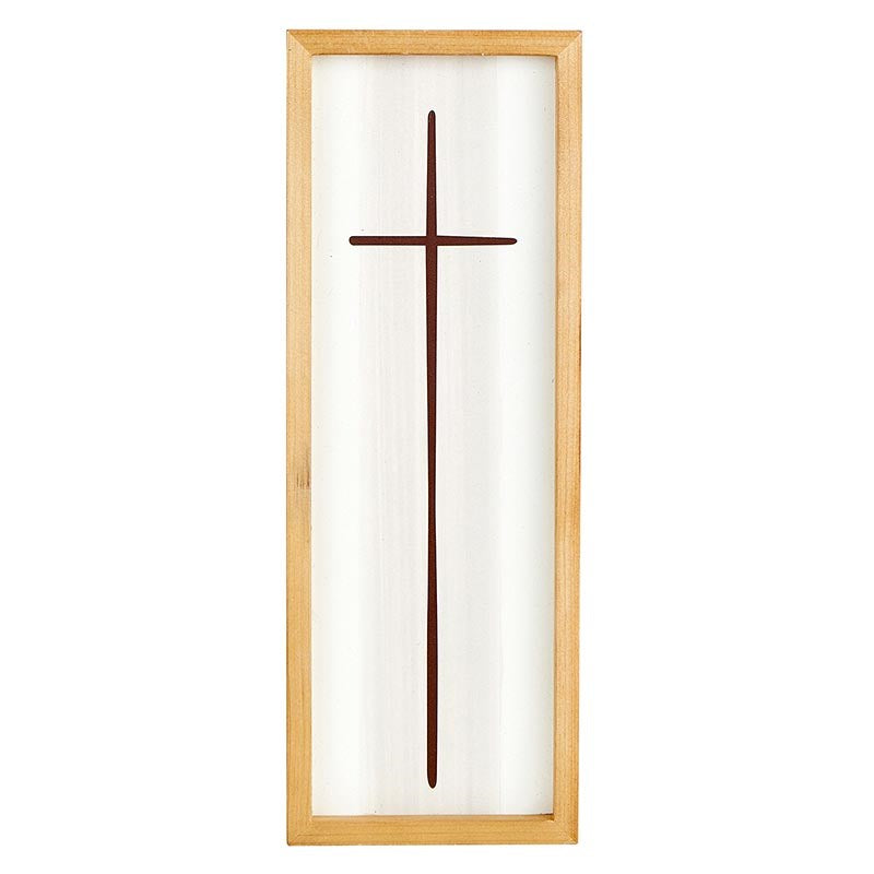 Framed Cross-Cream (4.53" x 12.52" x .75")