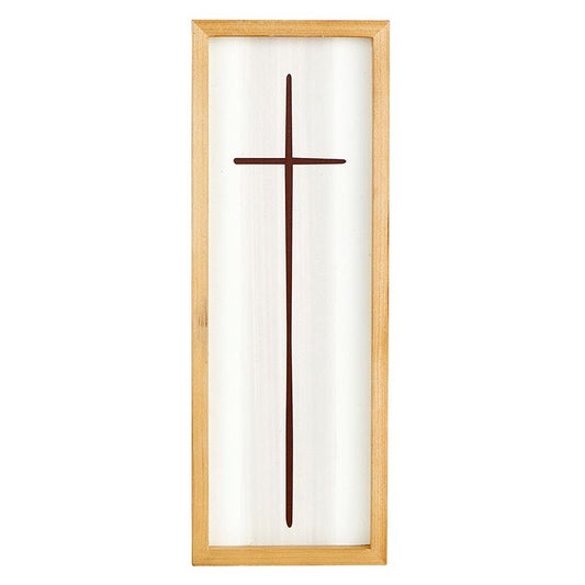 Framed Cross-Cream (4.53" x 12.52" x .75")