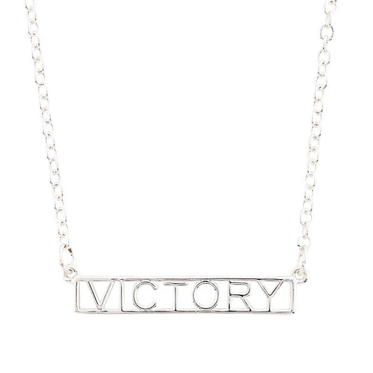 Necklace-Kingdom Words-Victory-Silver Plate