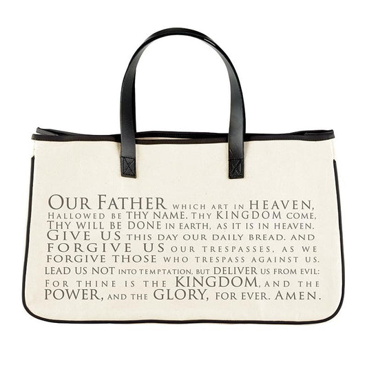 Canvas Tote-Our Father (20" x 11" w/6"Gusset)